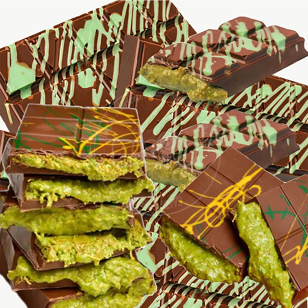 Decorative filled chocolate bar references